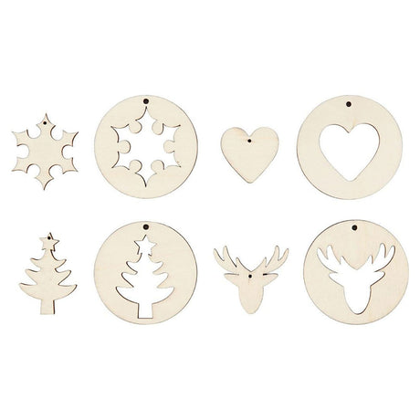 Empresa creativa https: www.cchobby.nl Decoraciones-colgantes 2 en 1-d-7-cm-tamaño del orificio-3-mm-espesor-4-mm-8-piezas-1-caja