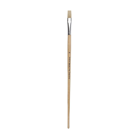 Pinceles de madera de la empresa Creativ núm. 14, mango largo, 12 uds.