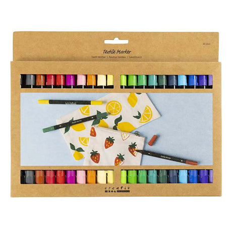 Empresa creativa https: www.cchobby.nl marcadores textiles-espesor de línea-2-3-3-6-mm-colores-estándar-20-piezas-1-caja-334817