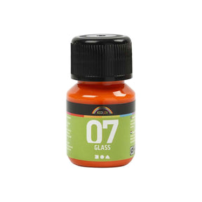 Pintura permanente para vidrio Creativ Company - naranja, 30 ml