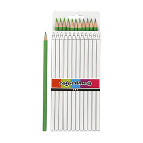 Lápices de colores triangulares de Creativ Company - verde claro, 12 uds.