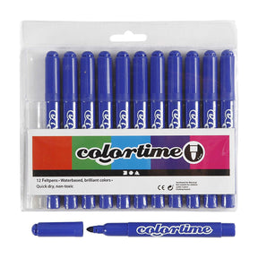 Marcadores jumbo azules Creativ Company, 12 uds.