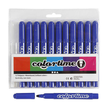 Marcadores jumbo azules Creativ Company, 12 uds.