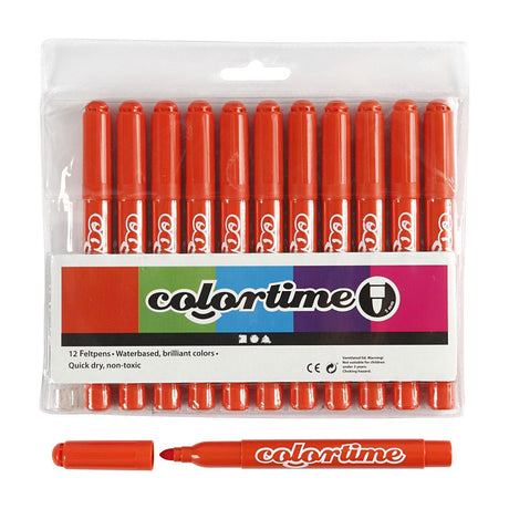 Marcadores jumbo naranja oscuro Creativ Company, 12 uds.