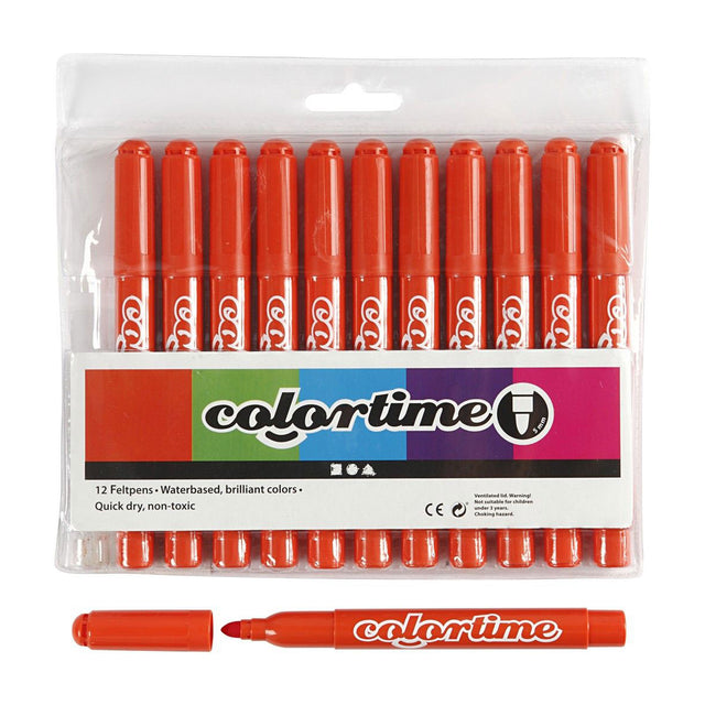 Marcadores jumbo naranja oscuro Creativ Company, 12 uds.