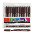 Marcadores jumbo marrón oscuro Creativ Company, 12 uds.
