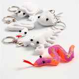 Empresa creativa https: www.cchobby.nl-figuras-textiles-con-llavero-tamaño-4-8-cm-blanco-4-piezas-1-caja