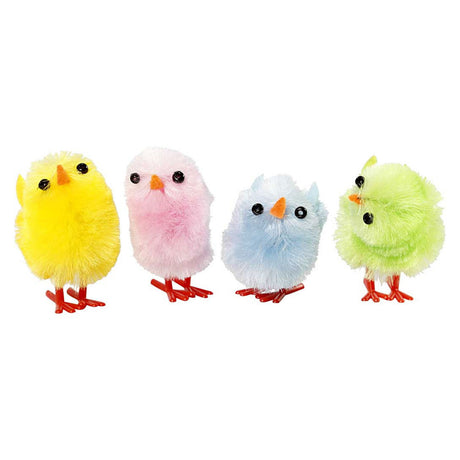 Creativ Company chenilla de pollitos de Pascua de colores, 12 uds.