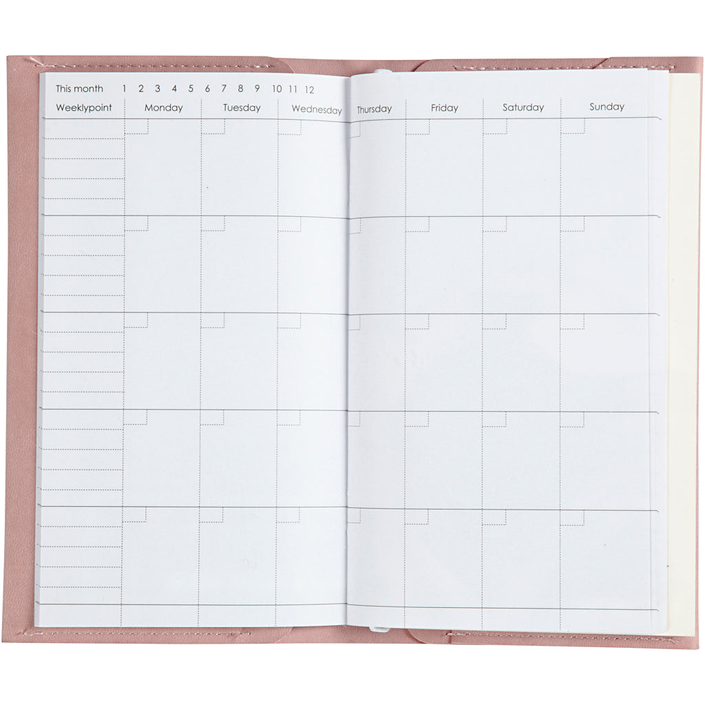Empresa creativa https: www.cchobby.nl planificador-bulletjournal-tamaño-10x18x1-5-cm-cierre elástico-rosa-1 pieza