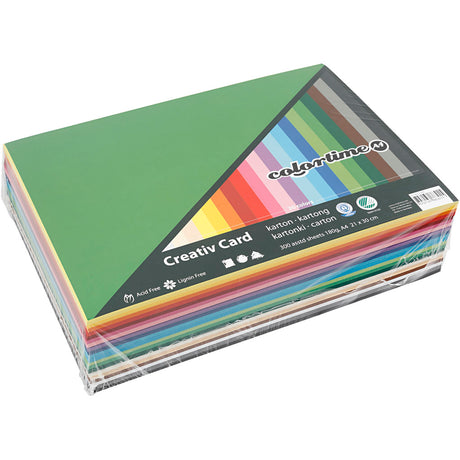 Creativ empresa cartulina color color A4, 180gr, 300 hojas