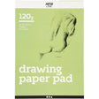 Bloc de dibujo Creativ company blanco a4 120gr, 30 hojas