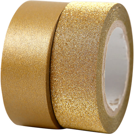 Cinta adhesiva Creativ company dorada 2m, 2ud.