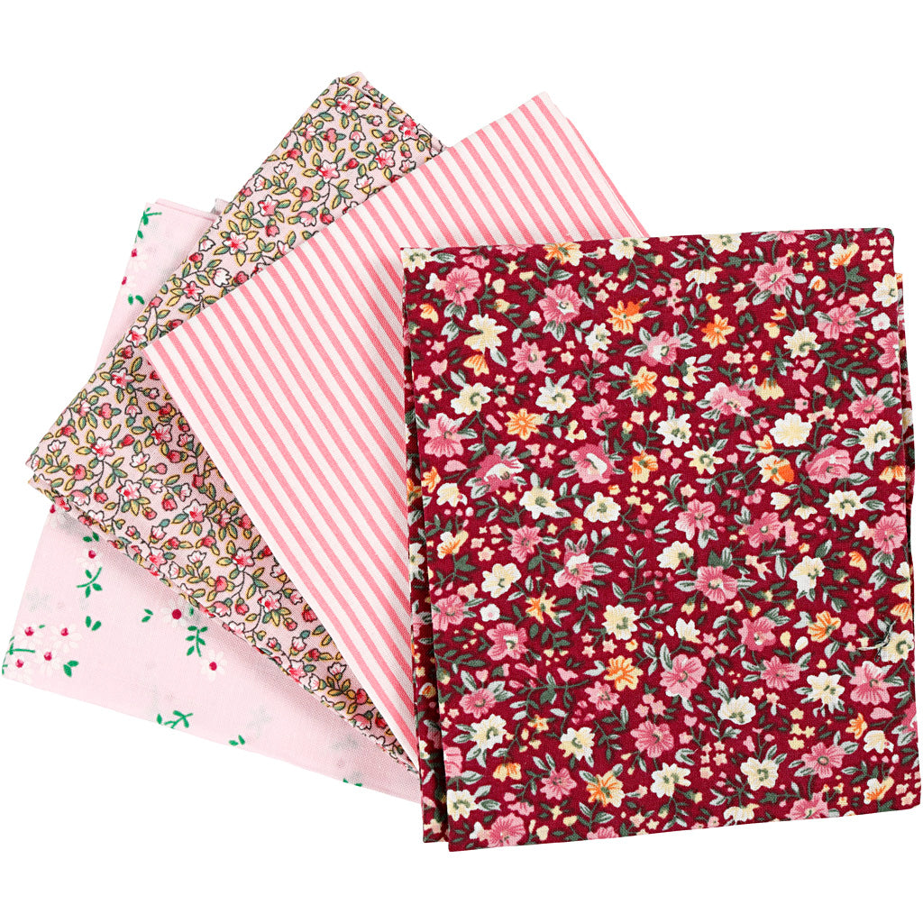 Empresa creativa https: www.cchobby.nl patchwork-fabric-size-45x55-cm-100-gr-pink-4-piece-1-ball