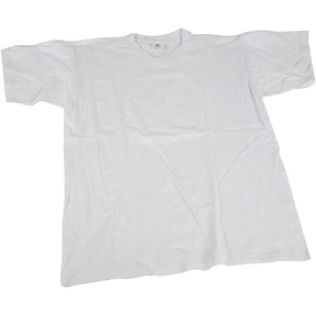 Camiseta Creativ company blanca con cuello redondo de algodón, 12-14 años