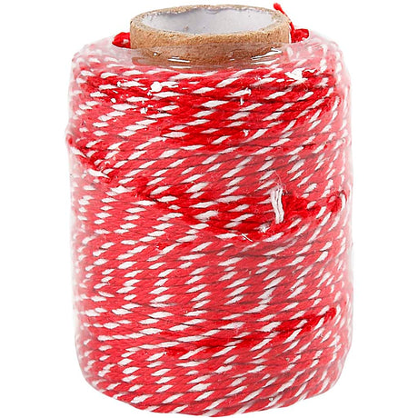 Empresa creativa https: www.cchobby.nl cordón de algodón-espesor-1-1-mm-rojo-blanco-50-m-1-rollo