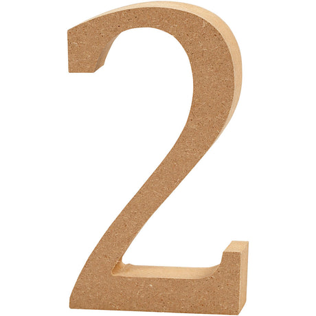 Creativ Company Número 2 MDF 13cm, 1st.