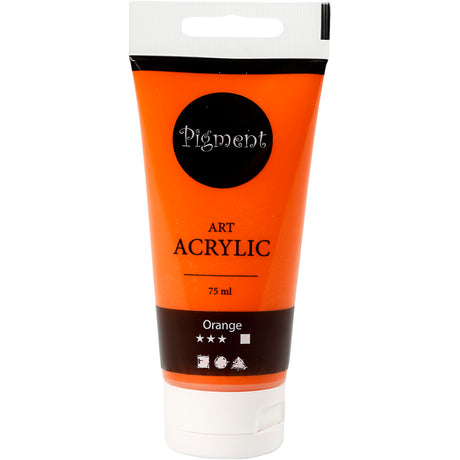 Creativ empresa pigmento arte pintura acrílica naranja, 75ml