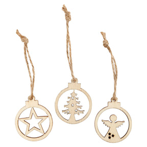 Empresa creativa https: www.cchobby.nl decoración-de-navidad-colgante-d-3-cm-espesor-2-7-mm-24-piezas-1-caja