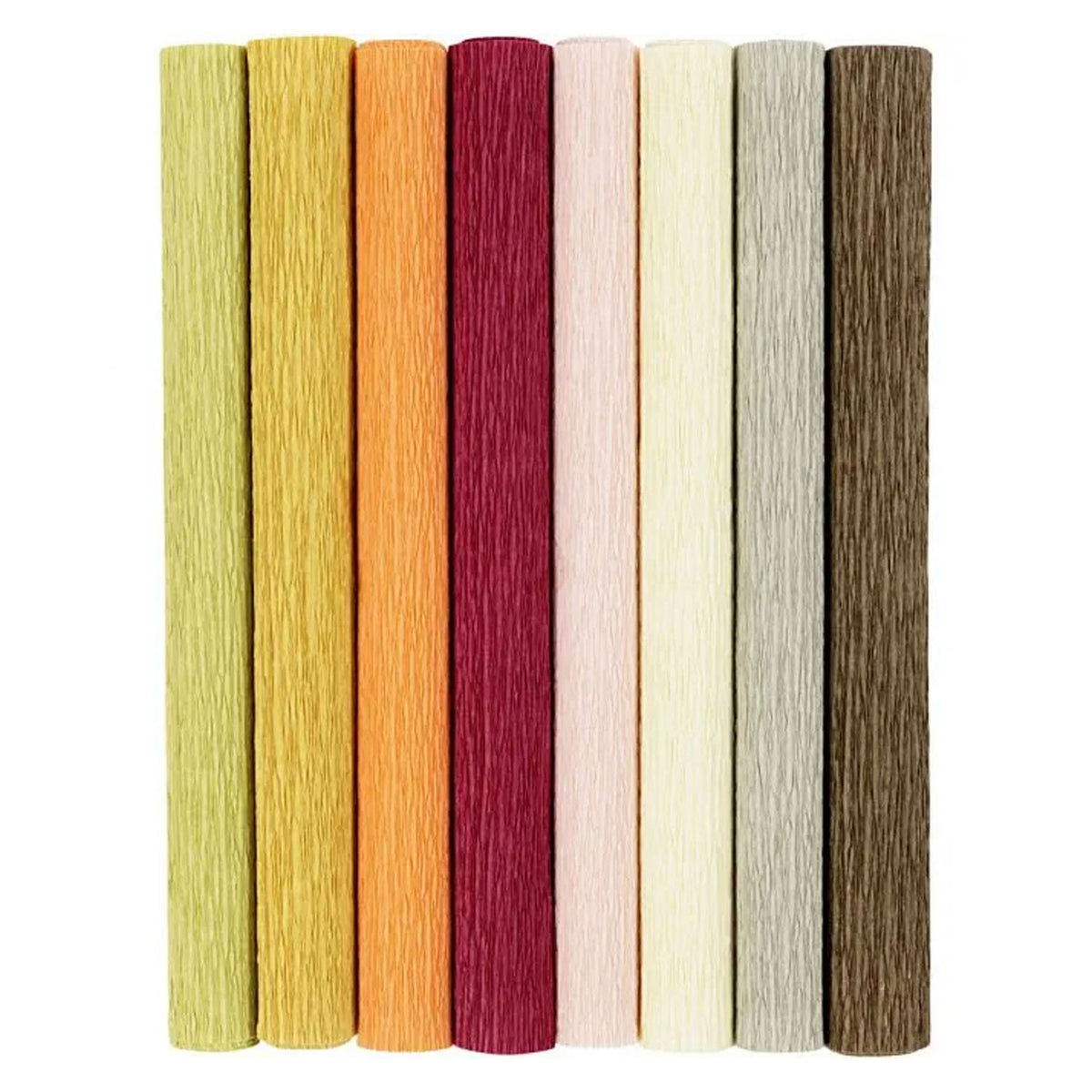 Creativ empresa papel crepe tonos cálidos 8 piezas 25x60 cm