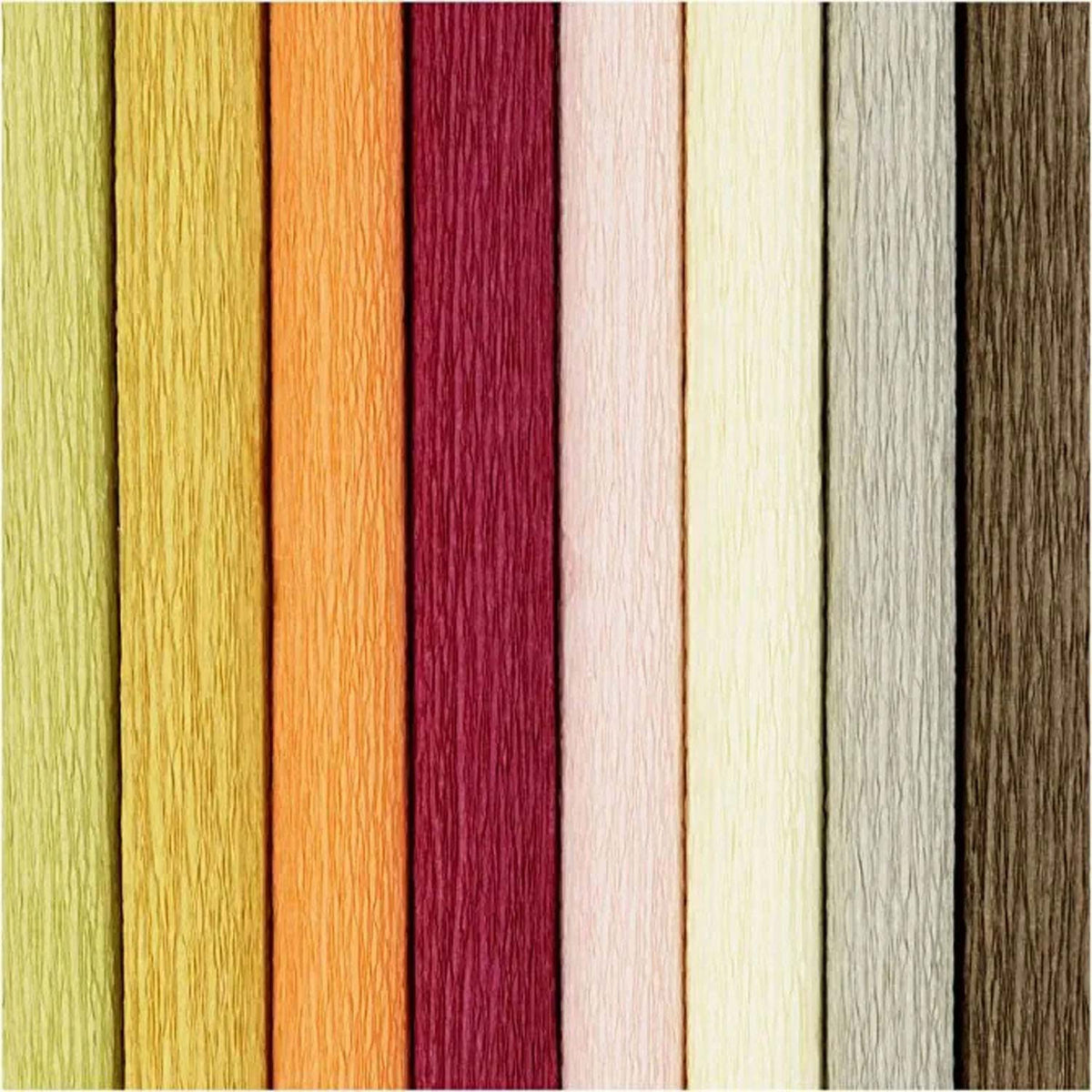 Creativ empresa papel crepe tonos cálidos 8 piezas 25x60 cm