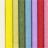 Creativ empresa papel crepe tonos basicos 8 piezas 25x60 cm