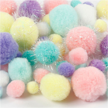 Empresa creativa https: www.cchobby.nl pompones-d-15-40-mm-glitter-ca-75-piece-pastelcolors-62-gr-1-doos
