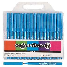 Rotuladores azul claro Creativ Company, 18 uds.