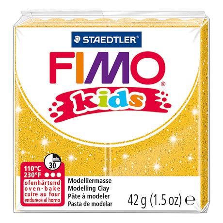 Fimo niños plastilina brillo dorado, 42gr