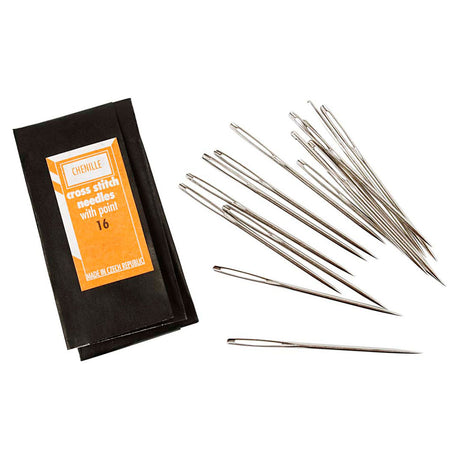 Agujas de bordar Creativ Company con punta afilada, 5,4 cm, 25 uds.