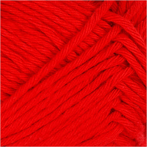 Hilo de algodón, rojo, 50gr, 85m