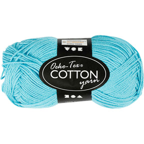 Hilo de algodón Creativ company, turquesa, 50gr, 170m