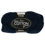 Hilo de algodón Creativ company, azul oscuro, 50gr, 170m