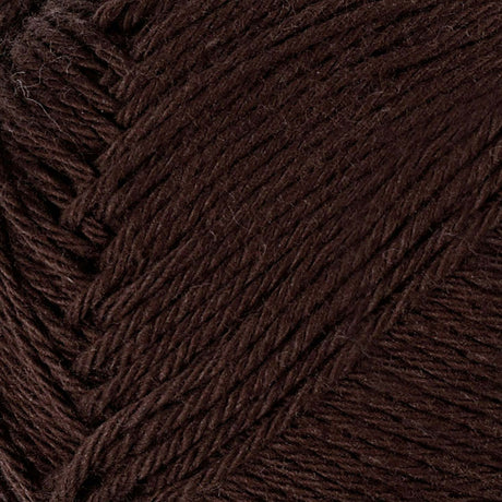 Hilo de algodón Creativ company, marrón oscuro, 50gr, 170m