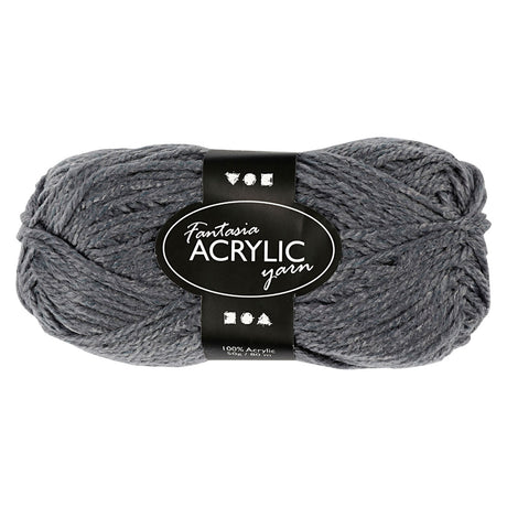 Hilo acrílico Creativ company, gris, 50gr, 80m