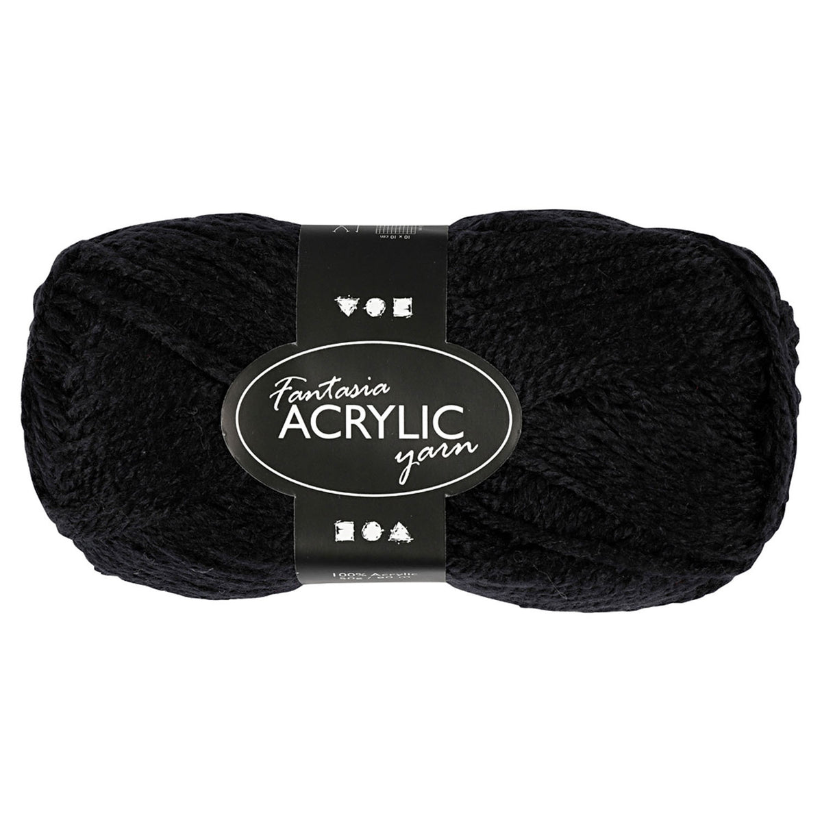 Hilo acrílico Creativ company, negro, 50gr, 80m