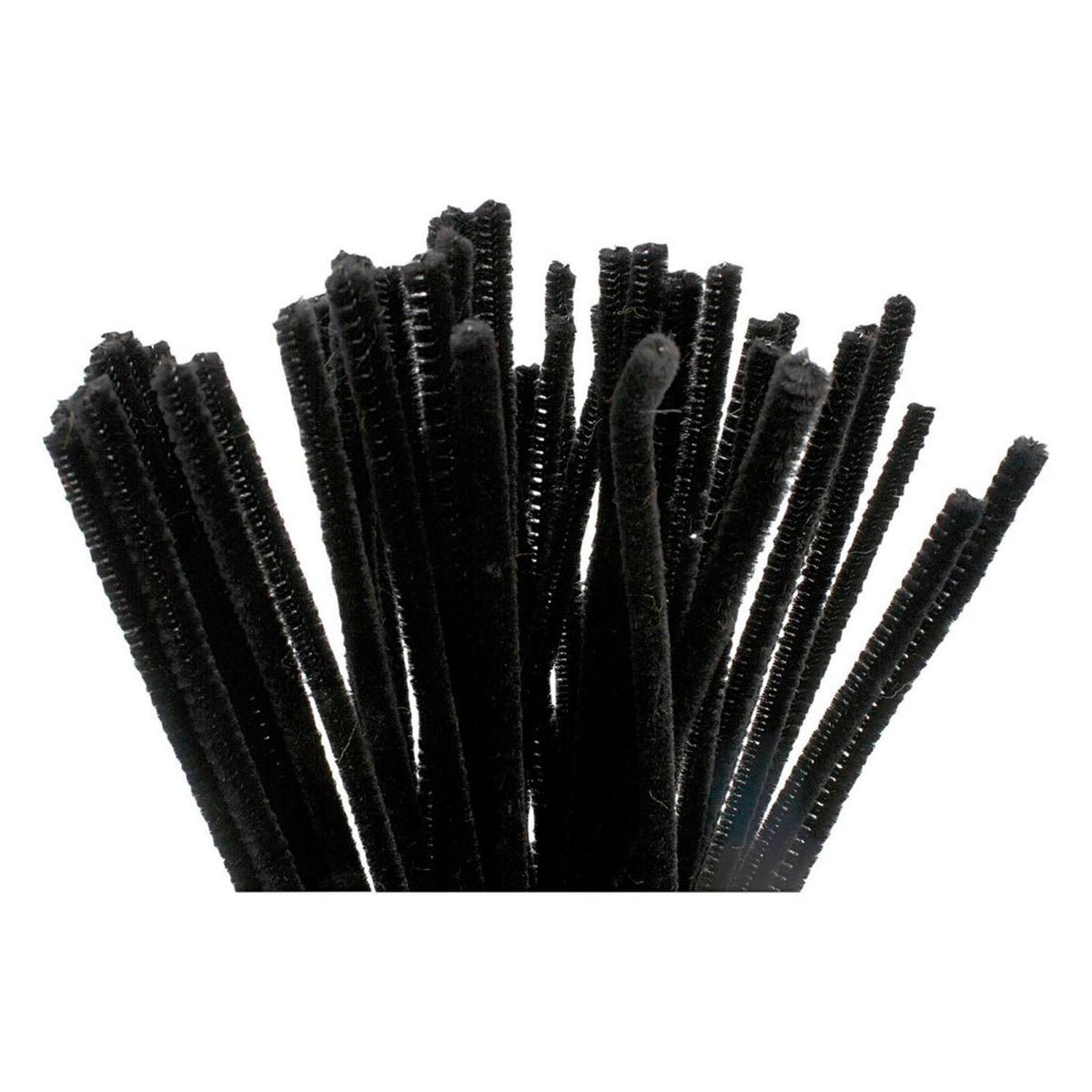 Creativ company chenilla negro 30cm, 50 uds.