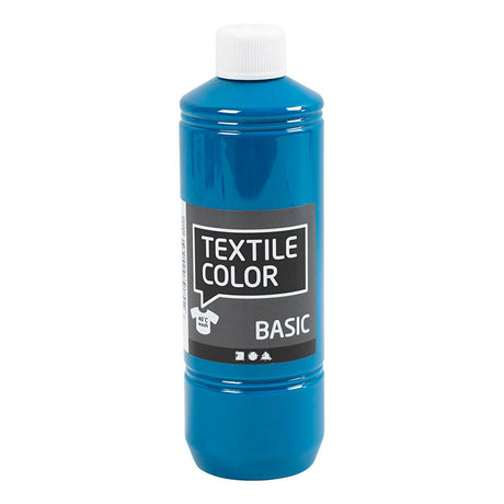 Pintina de color textil de Creativ Company - Turquoiseblauw, 500ml