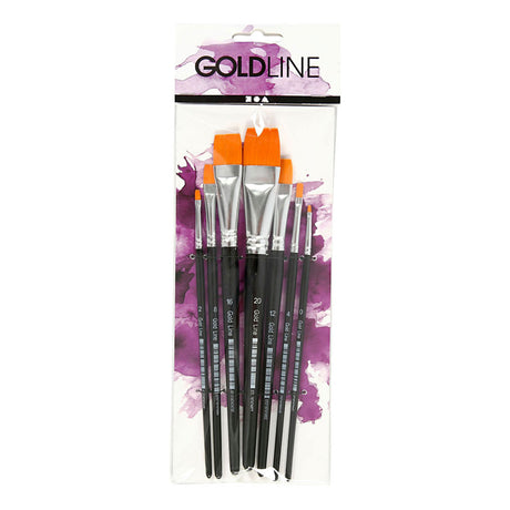 Empresa creativa http: www.cchobby.nl gold-line-penselen-size-0-2-4-8-12-16-20-l-16-5-21-cm-b-1-7-mm-flat-7-piece-1-box