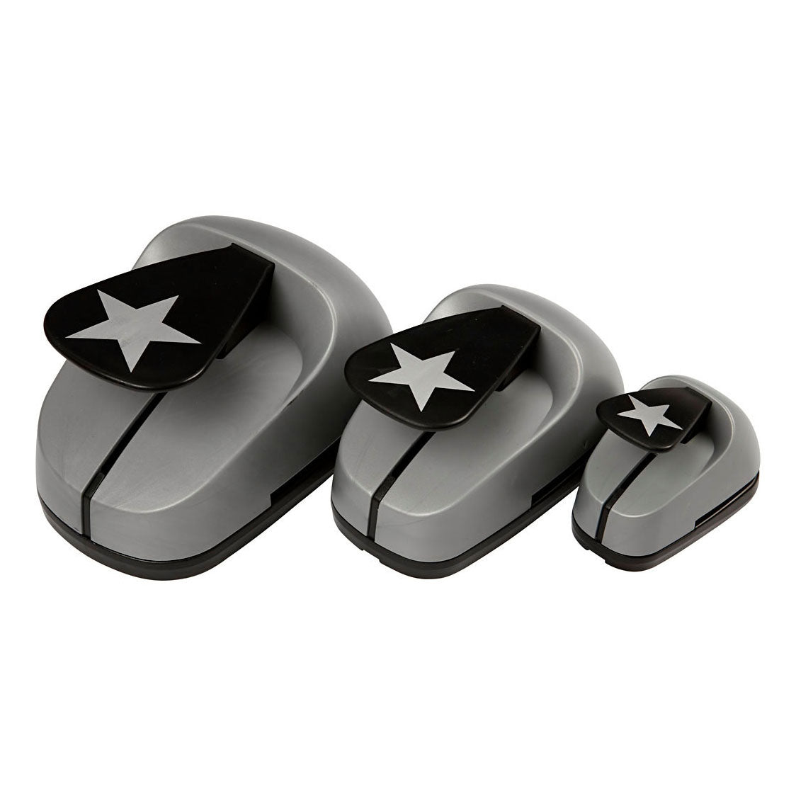 Juego de punzones Creotime estrella, 3 uds.