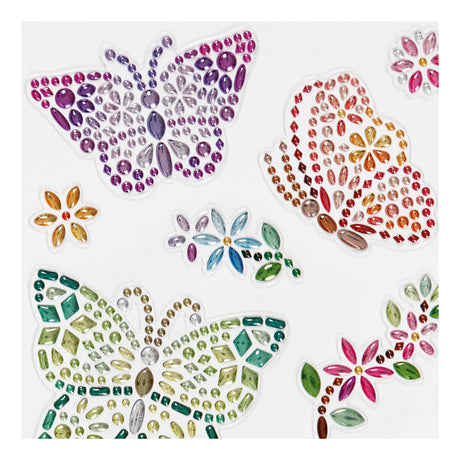 Creativ Company Diamant Stickers Butterfly, 1 hoja