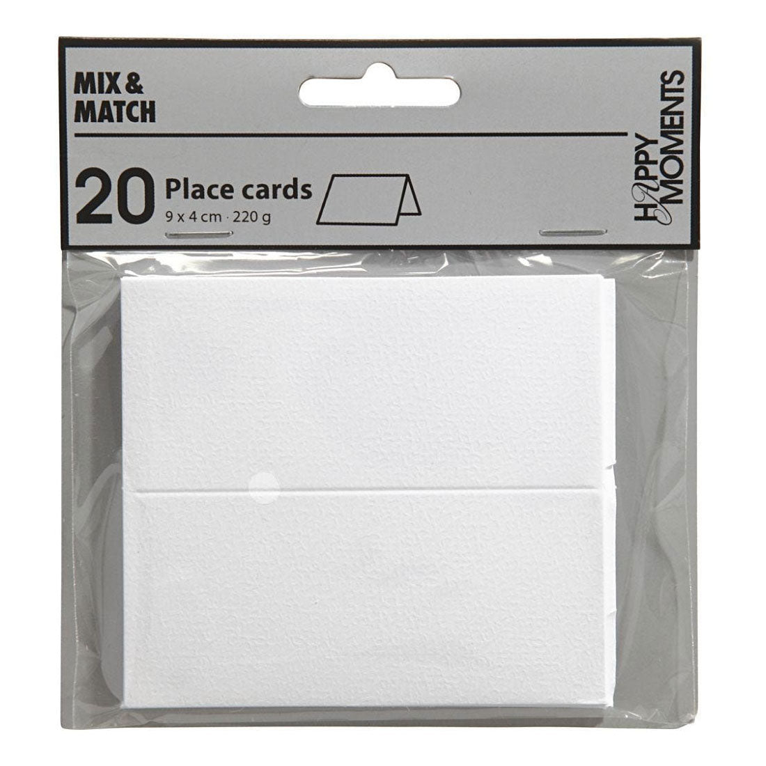 Tarjetas de visita Happy Moments blanquecino, 20 uds.