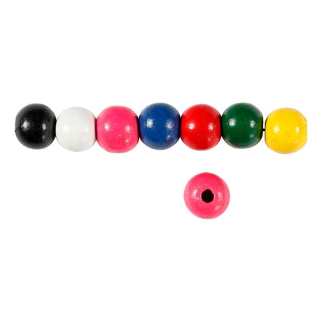 Cuentas de madera Creativ Company de varios colores, 70 uds.