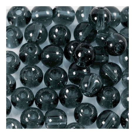 Creativ Company Glass Beads Gray, 45th.