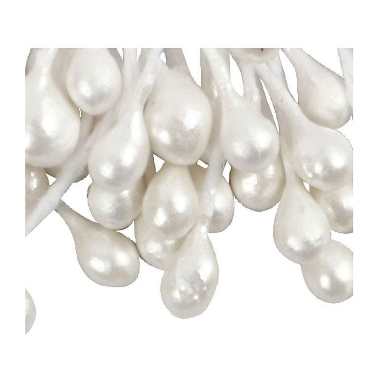 Creativ company cc estambres de flores 6 cm blanco 100 piezas