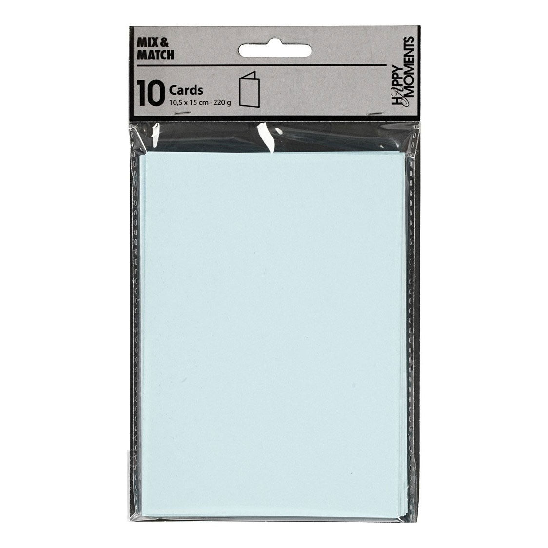 Tarjetas de compañía Creativ Light Blue 10.5x15cm, 10st.