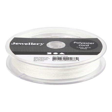 Creativ empresa poliéster cable blanco, 50m