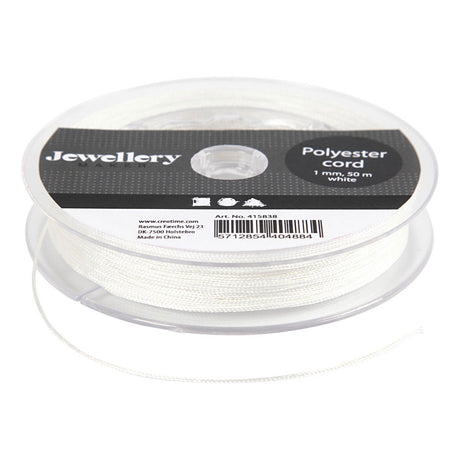 Creativ empresa poliéster cable blanco, 50m