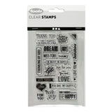 Creativ Company Silicone Stamps Texto en inglés. 1 hoja