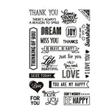 Creativ Company Silicone Stamps Texto en inglés. 1 hoja