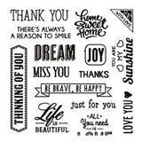 Creativ Company Silicone Stamps Texto en inglés. 1 hoja